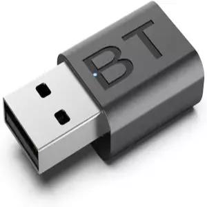 VONVOFF USB 블루투스 자동차 키트 음악/스테레오 오디오 플러그 앤 플레이를 위한 미니 2-in-1 5.4 수신기