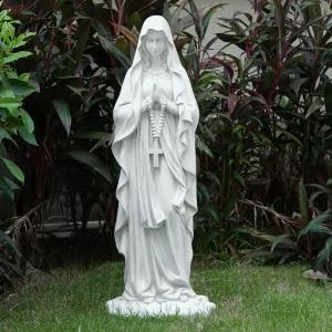 VChym 성모 마리아 기도상 31.49 인치 높이 야외 정원 종교 마리아상 마당 파티오 데크 홈 현관 복도 조각