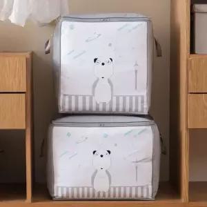 부직포 다용도 캐릭터 옷 이불 정리함 보관함 수납함