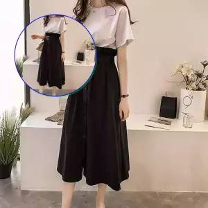 쌍문상회 여름하객룩 셋업 세트 롱치마 반팔티 귀염뽀짝 투피스