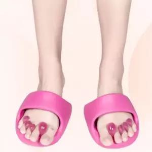 발가락 아치 지압 하프팜 슬리퍼 마사지 건강 실내화