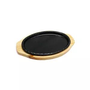 맥반석 스테이크판 2호 벌크 주물팬 콘치즈한식 볶음철 장어 스테이크 그릴 구이 양식