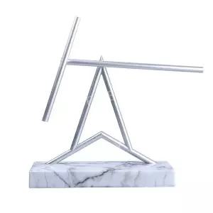 진자운동모빌 뉴턴 스윙스틱 인테리어 무한동력 키네틱아트 대리석 베어링 테이블