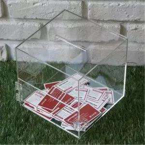 아크릴 투명 모금함 중형 응모함 추첨함 경품함 박스 케이스