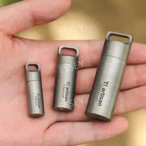티타늄 방수 밀폐 알약 약통 약보관함 야외 보관 휴대용 캡슐