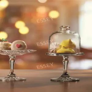 글라스 트레이 디저트 홈파티 플레이팅접시 스탠드 애프터눈티 케익돔