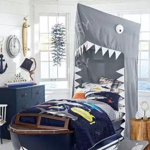 캐노피 놀이방 조형침대 상어 오버텐트 실내 천막