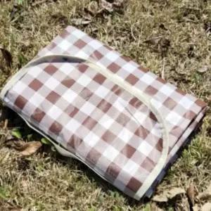 중형 체크무늬 방수 피크닉 매트 초콜렛 감성피크닉