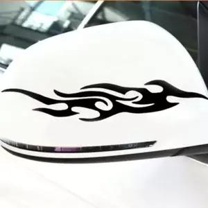 불꽃 자동차흠집 화이트 차량용 데칼