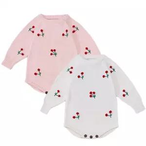 체리가 가득한 아동 긴팔 바디슈트 304037