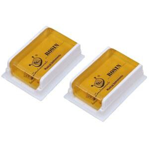 바이올린용 로진 내추럴 첼로 비올라 라이트 스트링 액세서리 옐로우 악기 케이스 더스트 2팩 보우 로우