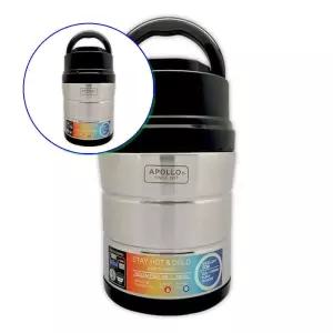 쌍문상회 에코첼 스텐 보온 도시락통 4L 1P 1600 O