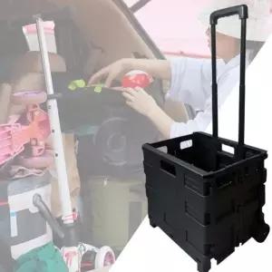 (옵션 단일옵션)대형 장바구니 캐리어 접이식 이동 카트 캠핑 수납