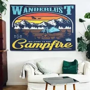 ( )SFr 대형 패브릭 포스터 캠핑 대