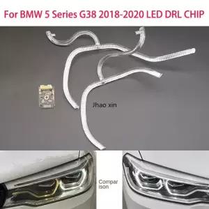 BMW 5 시리즈 G30 2018 2020 LED 자동차 헤드라이트 DRL 라이트 스트립 엔젤 즈 칩 밸러스트 모듈 조명
