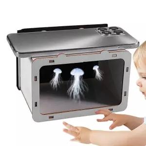 소형 3D 홀로그램 프로젝터 휴대폰 브래킷 DIY 홈 시네마 극장