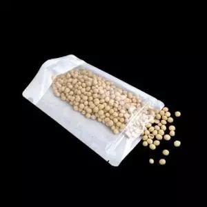 지퍼스탠드 앞투명 포장용 한지봉투 13X20cm 200P