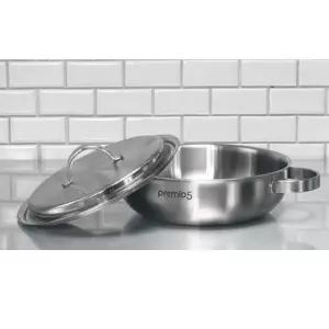 통오중냄비 국내산 키친아트 인덕션겸용 통5중 스텐 전골냄비24cm