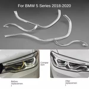 BMW 5 시리즈 G30 G38 2018-2020 LED DRL 라이트 가이드 플레이트 튜브 헤드 주간 러닝 엔젤