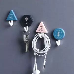 차 옷 다용도 못없이액자걸기 도어후크 3P 부착 면 키 벽 걸이 가방