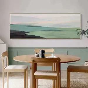 풍경화 현관 노르딕 대형 카페 세로형 풍경 힐링 거실