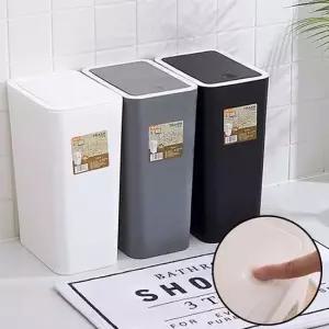 원터치 오픈형 인테리어 휴지통 8L 가정용휴지통