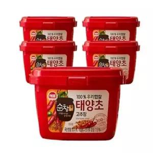 해표 순창궁 우리햅쌀 고추장 500g 5개
