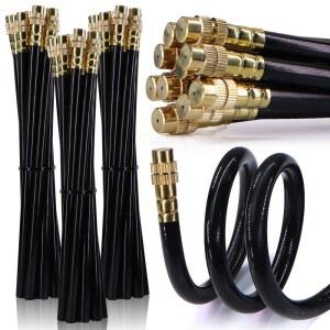 20 30 50CM 360 프리 벤드 황동 자동 관개 급수를위한 노즐 가능한 조정 야외 분무 정원 미스트 8MM 분무기