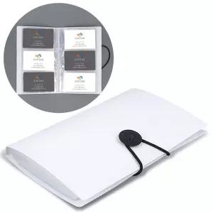 밴딩형 포카앨범 화이트 240칸 명함수첩 사진 케이스 Txs4+1xwP