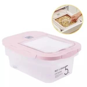 깔끔한 곡물보관 쌀통 5kg 라이스키퍼가정용 수납용기 잡곡 단지 밀페