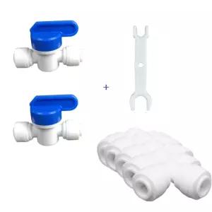 고효율 볼밸브2개 1 4 L피팅 5개 분리기1개 정수 기벨 정수기 볼브 기부품 기연결 기필터