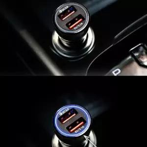 차량용 핸드폰 충전기 QC3.0 듀얼 스마트 휴대기 모바일용품 자동차 카악세사리 시거잭 용기