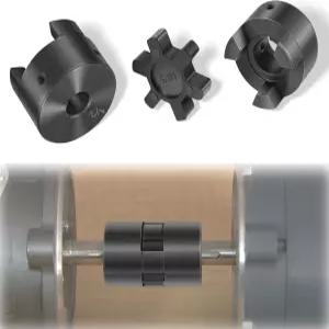 1/2 에서 3/4 L075 유연한 3피스 L-Jaw 커플링 커플러 세트 및 로그 스플리터 하이브리드 장비용 Buna-N