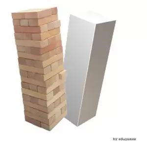 무지원목블럭54P 보드게임 나무쌓기 원목블럭 boardgame 잰가