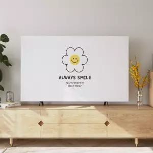 [베스트TOP100]패브릭 TV커버 방진 덮개 가정용 오염방지 티비 가리개 먼지차단 인테리어 커버