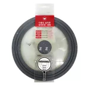 냄비 뚜껑 실리콘 커버 후라이팬 덮개 멀티 중커버 유리 손잡이 주방용품 다용도