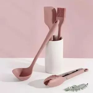 ( )풍년 실리콘 국자 주방 국자 스푼 건지개 핑크 29cm