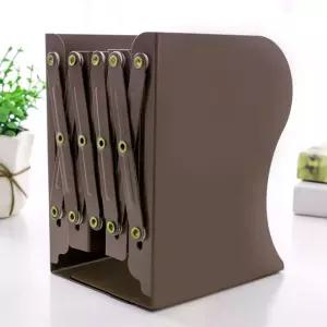 스토리 심플 접이식 책꽂이(브라운)문서정리 자바라 상소품 사무용 테이블 가정용 꽂이 서류