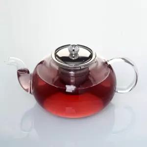 (로하티)마리안 유리 차포트(1L) 포트 주전자 거름망 심플 투명 인테리어