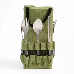 캠핑데이 폴딩 키친툴 파우치(그린)소풍수저치 가방 소품백 소품치 용치 취사도구치 수저치 휴대용치