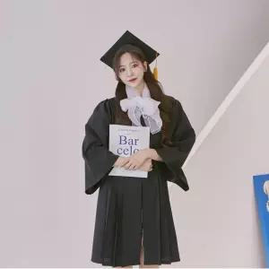 [제이프로젝]교복몰 여자 졸업가운 학사모 SET 학사복 교복 학사가운 졸업가운대여