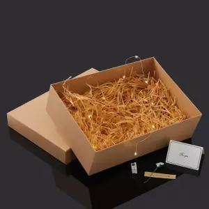 설렘 조명 선물상자 쇼핑백세트(35x25cm) (크라프트) (릴리)다용도박스 포장케이스 도박스