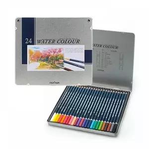 수채 색연필 24색 세트 컬러링북 드로잉 미술수업 화구 채색용 학습준비 색연필세트