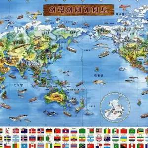 1000피스퍼즐 어린이세계지도 한글판