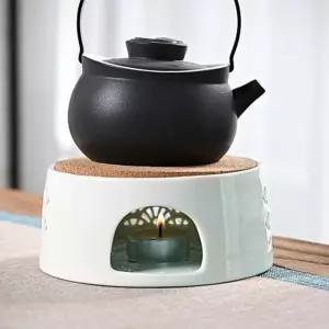 굿힐링 도자기 티 워머 S-5 (화이트)포트온열 허브차 녹차 다과 용기