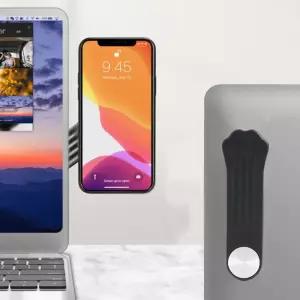 [베스트TOP100]자석 노트북 사이드 스마트폰 거치대 듀얼 폰 홀더