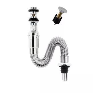 [베스트TOP100]일체형트랩 팝업분리형 세면대배수관 세면기부속품