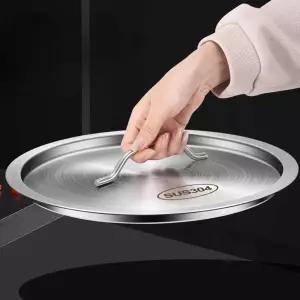 식당 인리스 45cm 들통 304스틸 업소용 뚜껑 덮개