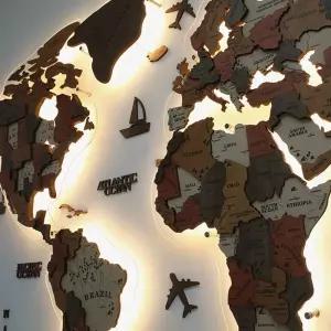 세계지도벽장식 아트월 목재 셀프 인테리어 인테리 가운데