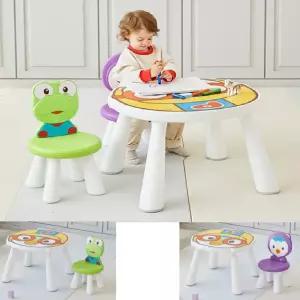 3살아기책상 뽀로로테이블 패티의자 세트 어린이집교구 조카선물 바른자세 놀이책상 유아책상